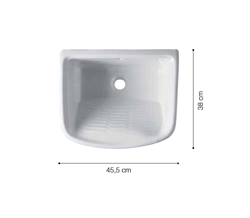 Раковина постирочная 45x38 см Alice ceramica Laundry 300304