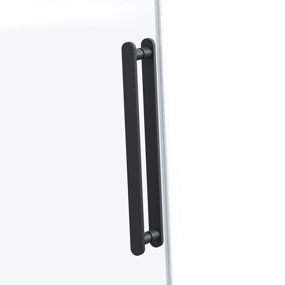 Душевая дверь Como Soft VDS-1CS120CLB, 1200, черный, стекло прозрачное