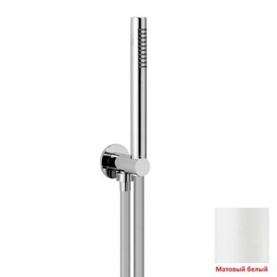 SD004B04Q AquaElite душевой гарнитур с лейкой из ABS пластика, 1/2", белый матовый