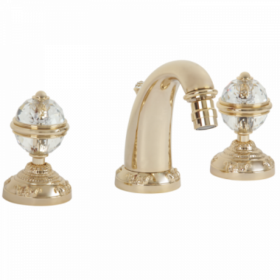 CRISTALIA Смеситель д/биде на 3 отв., ручки SWAROVSKI ML.CRS-3725.DO
