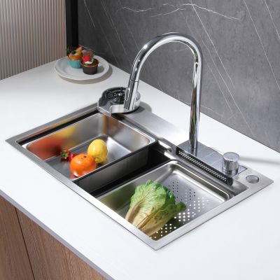 Кухонная мойка 68*46 ABBER Wasser Kreis AF2194SP сатин