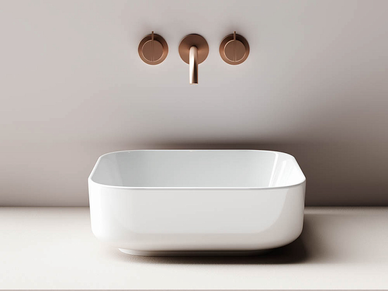 Умывальник чаша накладная квадратная 38x38 Ceramica Nova Element CN6012