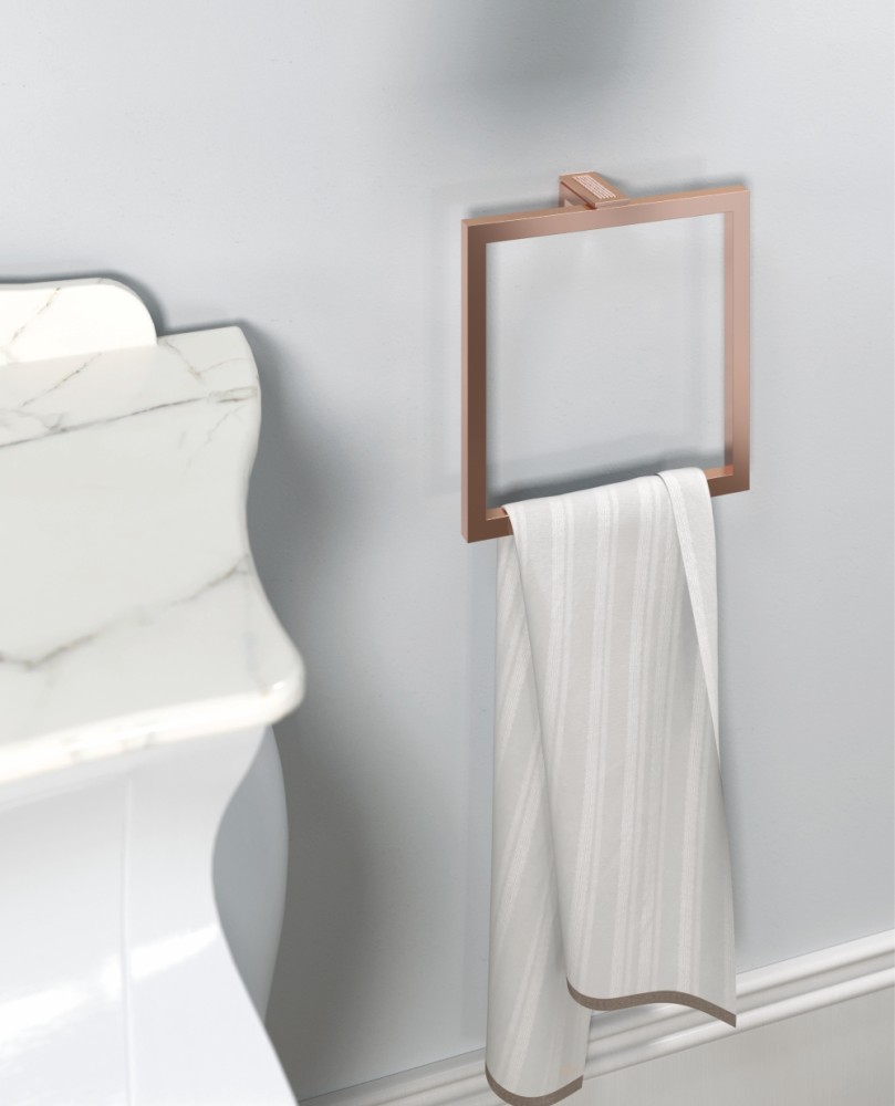 Etrusca PIQUADRO Полотенцедержатель кольцо, Swarovski золото розовое 2175/SW/56