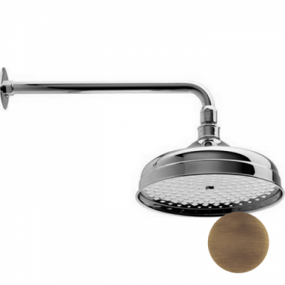 CISAL Shower Верхний душ D210 мм Easy Clean с настенным держателем L270 мм, цвет: бронза DS01340127 Акция