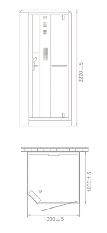 89101LW Душевая кабина Orans SR-89101LS White (1000x1000x2200)