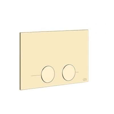 Gessi Technical Accessories Клавиша смыва для унитаза, двойная, для систем инсталляций TECE, цвет: Brushed Brass PVD 54617#727