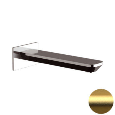 Излив настенный Daniel Tiara TA4704DP 19 см, золото брашированное, шт