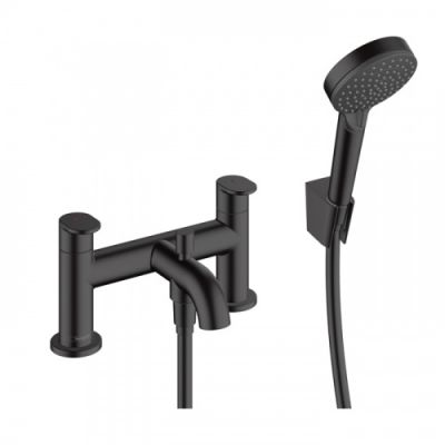 Hansgrohe Vernis Blend Смеситель на край ванны, на 2 отв, цвет: матовый черный 71461670