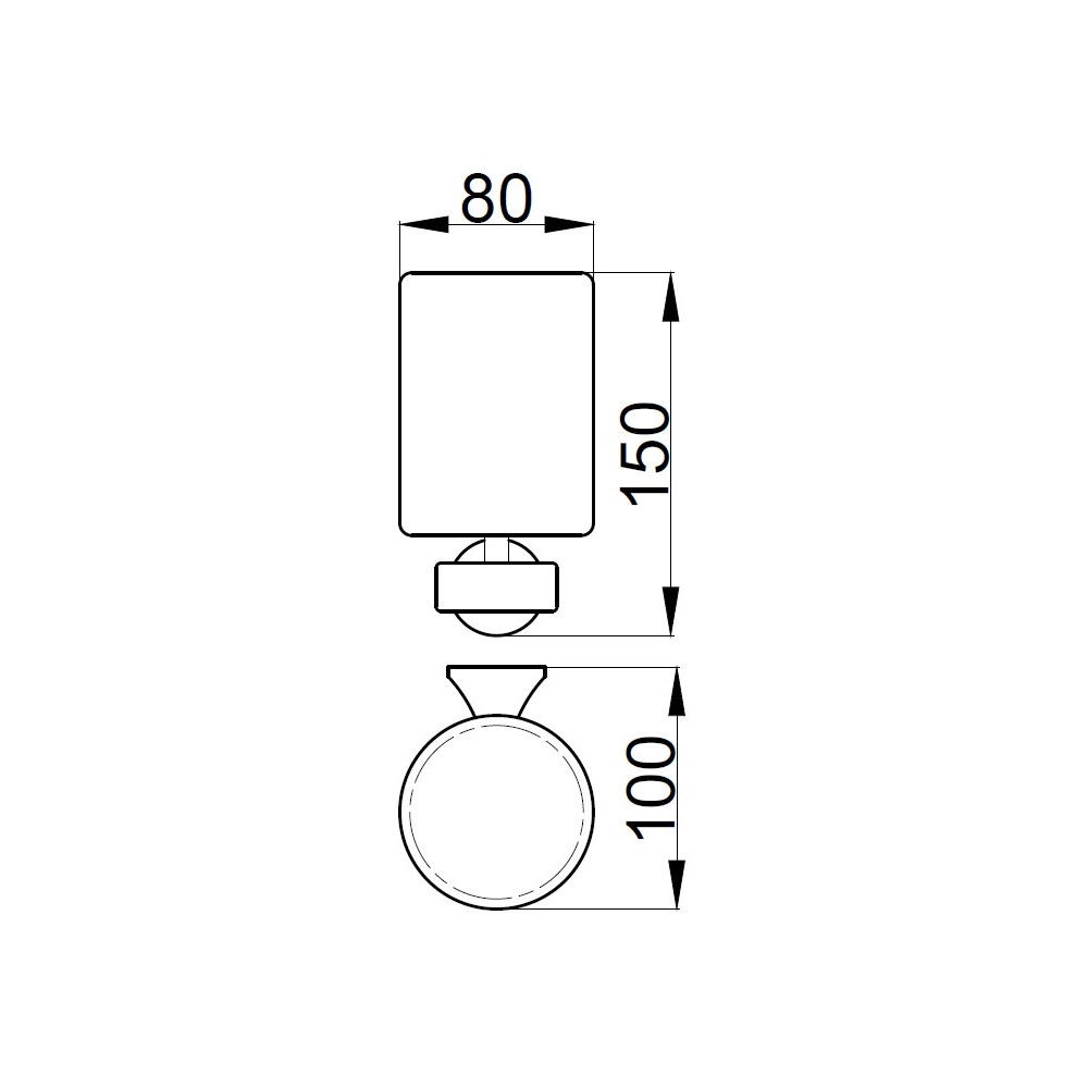 Стакан для ванной Webert Opera OA500301560, черный