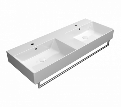 Раковина двойная 120x47 GSI Kube 9425111