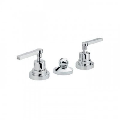Nicolazzi Mac Kinley 05 Смеситель для биде на 3 отверстия, с 2мя ручками, с душиком, цвет: хром 2210CR29