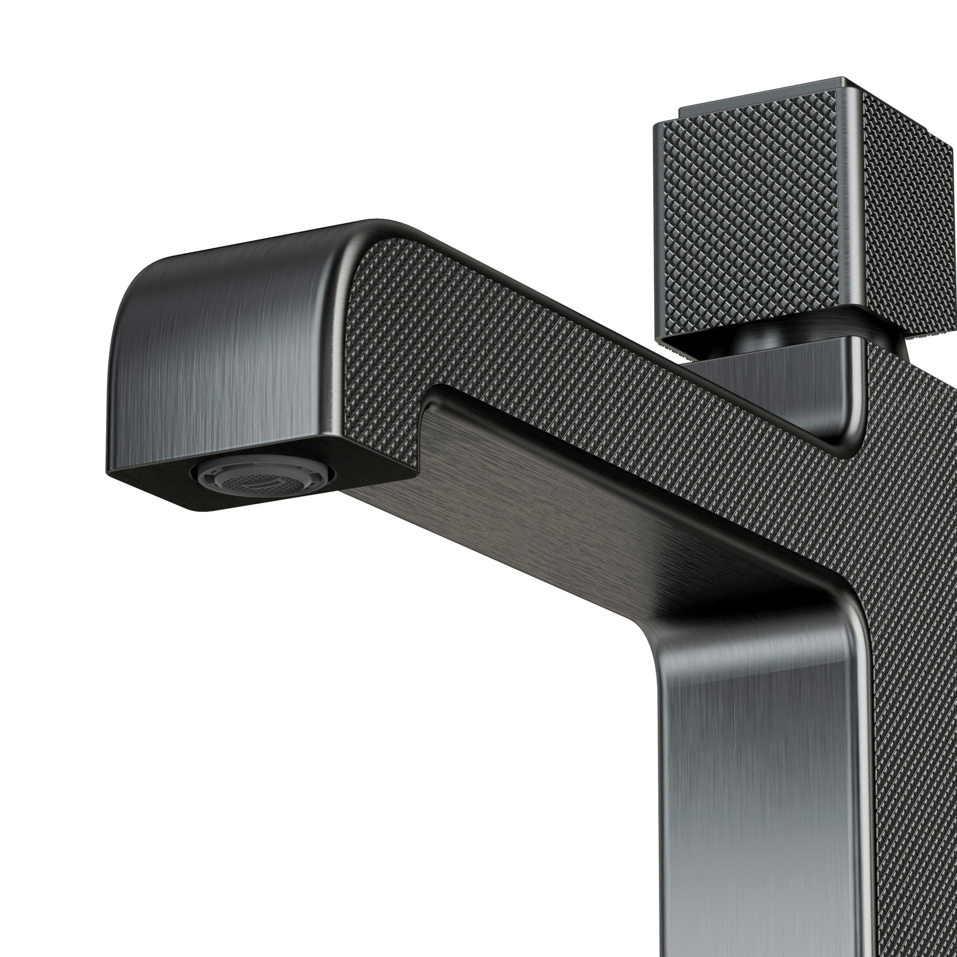 Maxonor ABSOLUTE PL10109.2-9 Смеситель для раковины, графит матовый