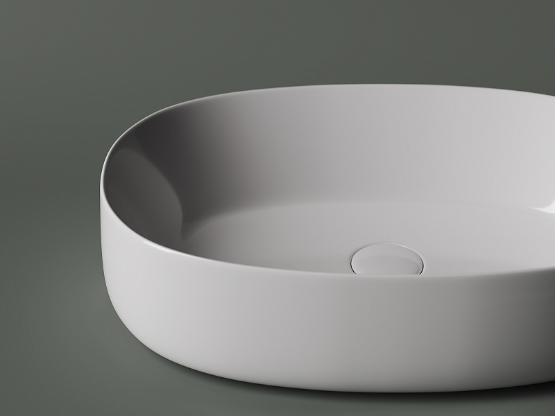 Умывальник чаша накладная овальная Ceramica Nova Element 540*350