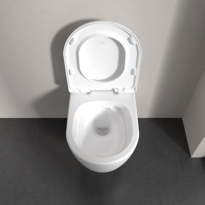 5656CL01 Villeroy&Boch Skyla Унитаз подвесной 53см, безободковый,Tornado, цвет: альпийский белый
