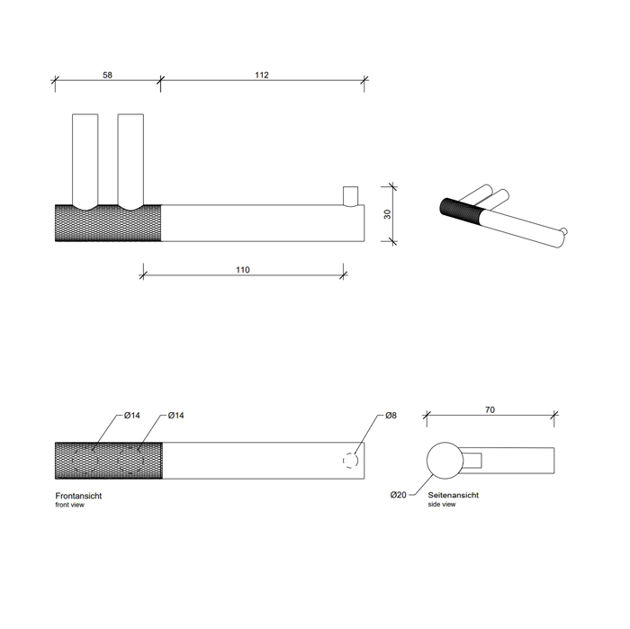 Decor Walther Club TPH1 Держатель туалетной бумаги, подвесной, цвет: золото 855820