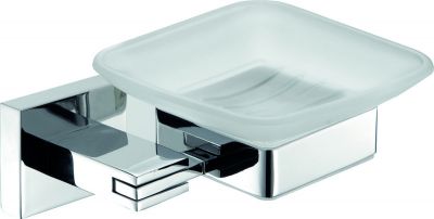 Sanibano Celeste, настенная стеклянная мыльница, цвет хром H4020/07CR