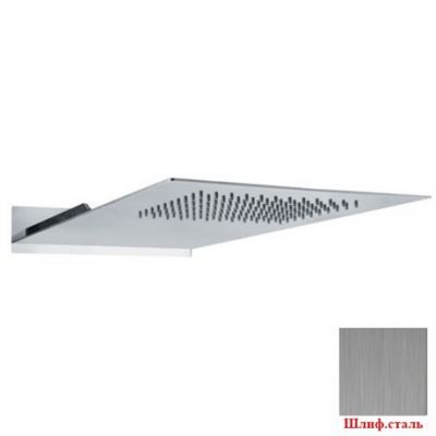 SF082A03Q AquaElite настенный верхний душ, 480x250 мм, 1/2", шлиф. сталь