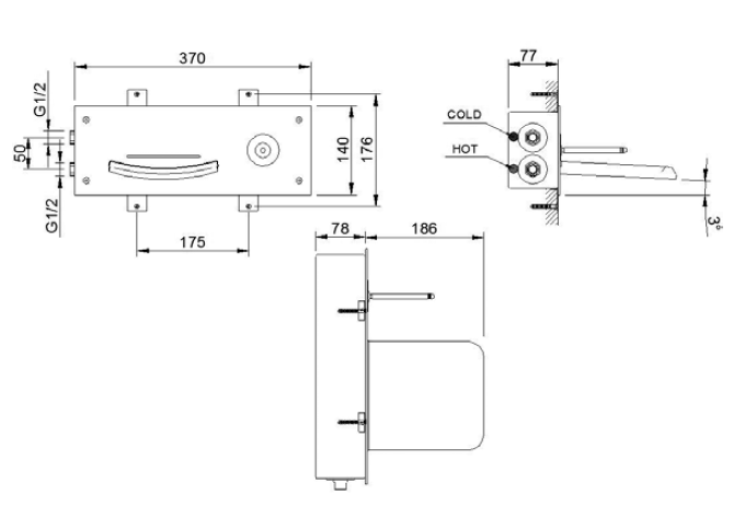 Смеситель со стеклянным изливом Bandini Arya EVOLUTION RB0251CCAYZZ