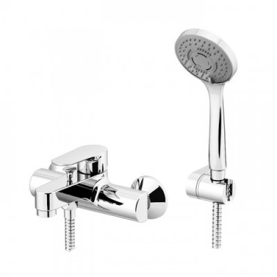 Gattoni H2omix3000 Смеситель для ванны с лейкой и шлангом, цвет: хром 3000/30C0cr