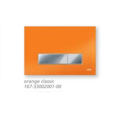 167-33002001-00 Jomo AMBIENTE клавиша для смыва в комплекте с рамкой, оранжевая