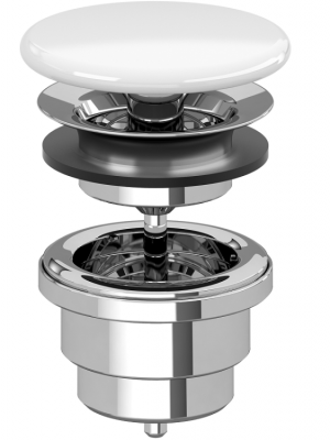 Донный клапан Villeroy&Boch 68090001, белый матовый