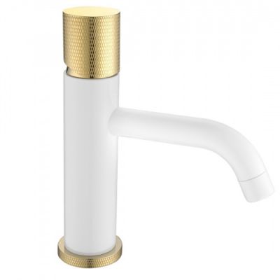Boheme STICK WHITE TOUCH GOLD смеситель для раковины Boheme 121-WG.2 белый