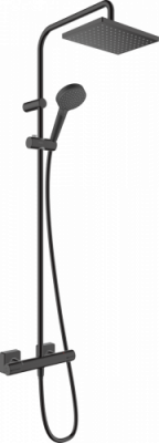 Hansgrohe Vernis Shape душевая стойка с термостатом 26286670 чёрный матовый