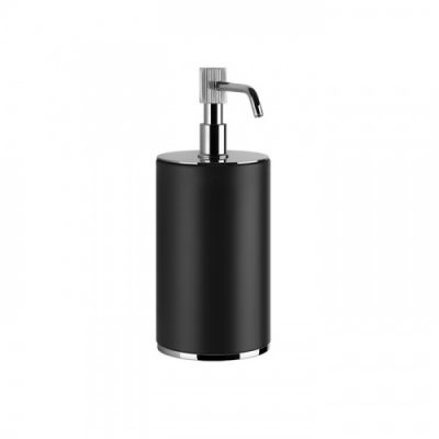 Gessi Venti20 Дозатор для жидкого мыла настольный, цвет: черный, фурнитура хром 65438#031