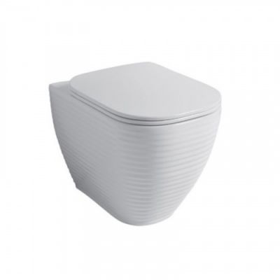 Disegno Ceramica Унитаз напольный безободковый LOOM  LO002RIM01 белый