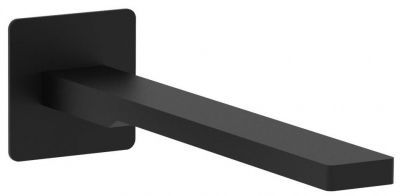 Paffoni TANGO ZBOC121NO Излив из стены прямоуг. TANGO 205 mm подкл. 1/2" с накладкой из латуни 70x70