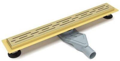 C-RAIN-60SG Желоб линейный ESBANO 600 мм, матовое золото