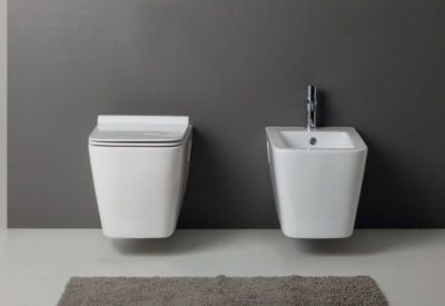 Neroceramica Aliseo 4.0, унитаз подвесной 54,5х35 + сиденье с микролифтом, цвет белый