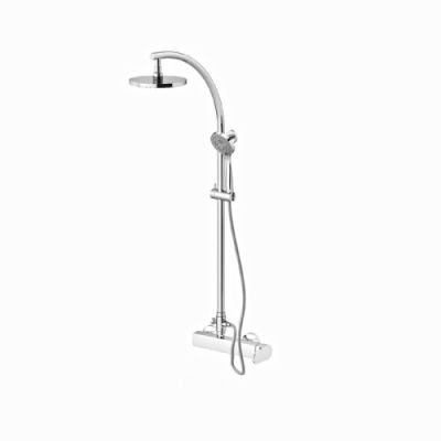 Gattoni H2Omix1000 Душевая стойка с верхним душем со смесителем, цвет: хром 1027/10С0