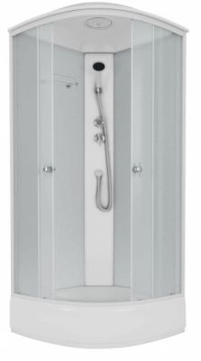 Niagara Eco Душ.каб. NG-5304-14 (900х900х2150) средний поддон(26см), стекломатовое белые профиля
