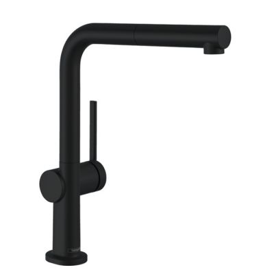 72809670 Hansgrohe Talis M54 Смеситель для кухни, 1 отв., с вытяжным изливом 1jet, sBox, цвет: чёрный матовый