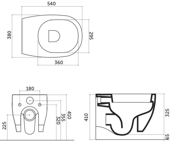Унитаз подвесной WEG Disegno Ceramica WG00500001