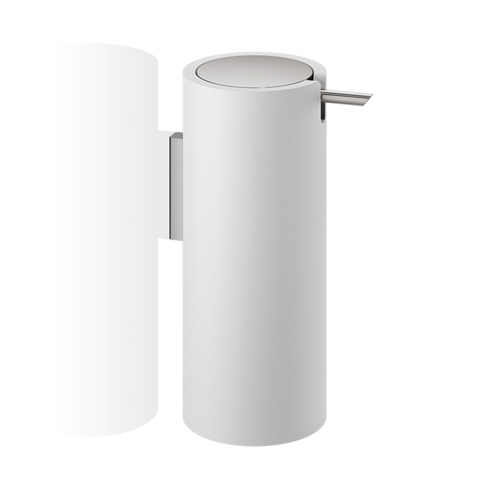 Decor Walther Stone WSP Дозатор для мыла, подвесной, цвет: белый / сталь матовая 972255