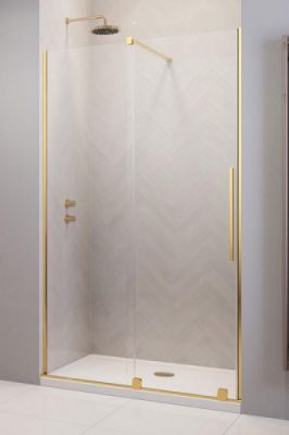 Душевая дверь 90 см раздвижная Radaway FURO GOLD DWJ 90 L профиль золото
