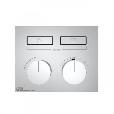 Gessi Hi-Fi Термостат для душа, с включением до 2 источников одновременно, внешняя часть, цвет: хром 63004#031