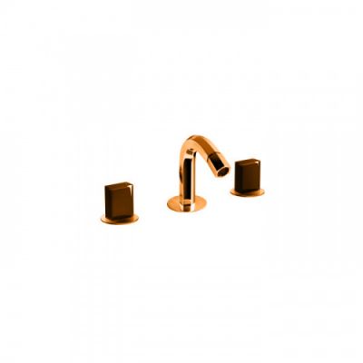 Fantini Venezia Смеситель для биде, 3 отв., излив: 120 мм, цвет: Matt Copper PVD 29 P9 N409S