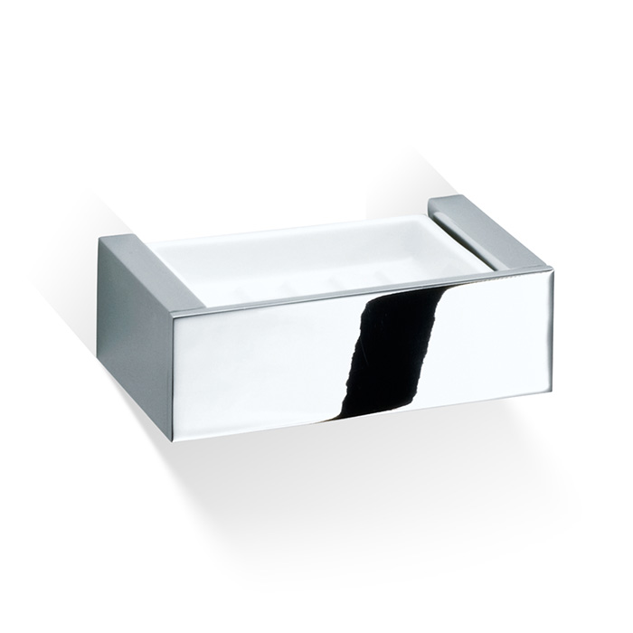Decor Walther Brick WSS Мыльница подвесная, фарфор белый, цвет: хром 591100