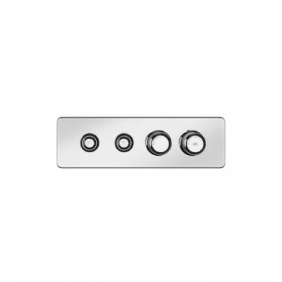 Gessi Hi-Fi Eclectic Смеситель для душа настенный встраиваемый, термостатический, с 2 запорными кнопками, цвет: хром 65222#031