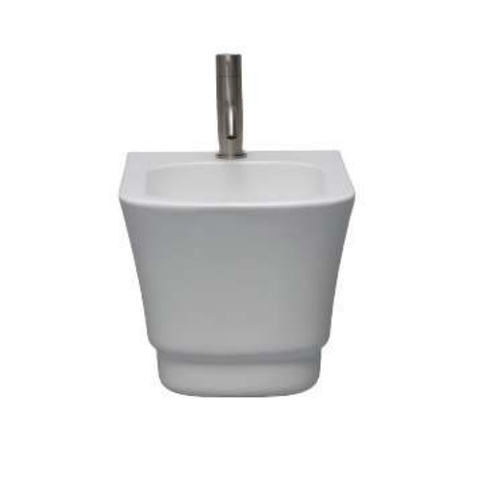 White Ceramic IDEA W1000401, Биде подвесное цвет белый
