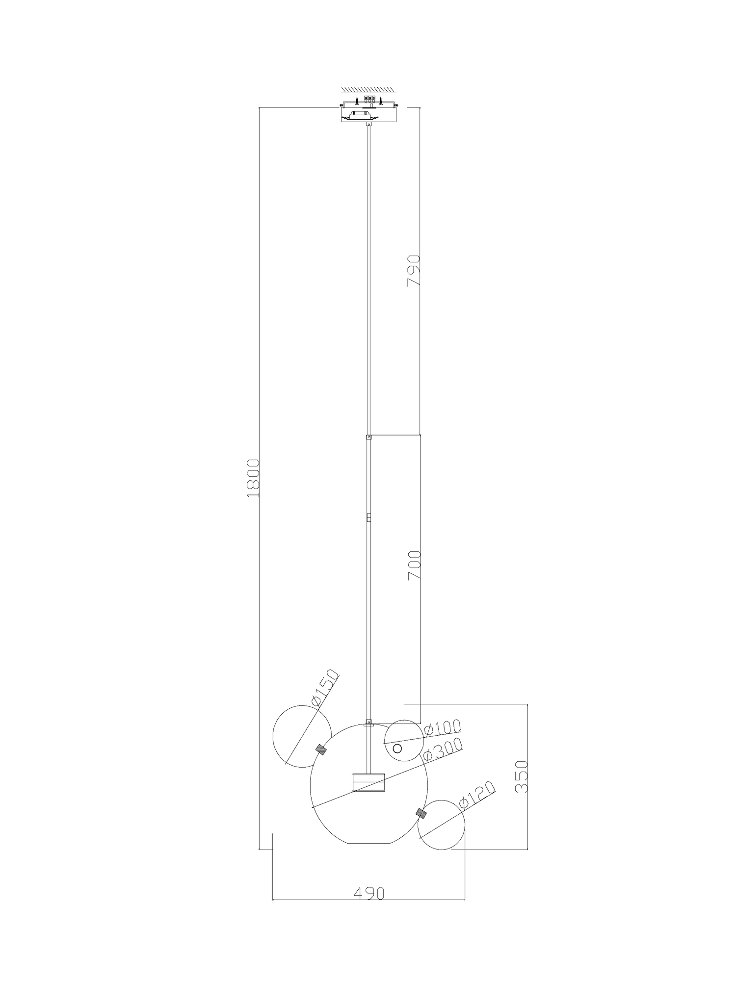 Freya Amoris Подвесной светильник FR5128PL-L10BS