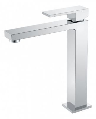 Смеситель для умывальника высокий Boheme QUBIC Хром 472-CR