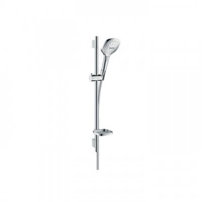 Hansgrohe Raindance Select E Душевой набор: штанга 65см., ручной душ 120, 3jet (Rain, RainAir, WhirlAir), EcoSmart, мыльница, шланг, цвет: хром 26622000