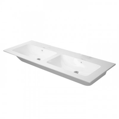 Duravit ME by Starck Двойная раковина 130x49см, встраиваемая сверху, без отв., цвет: белый 2336130060