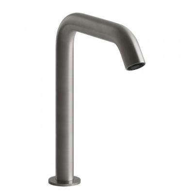 Gessi 316 Смеситель для раковины, 1 отв., электронный, с кран-фильтром для регулировки температуры и напора воды, цвет: Steel Brushed 54080#239