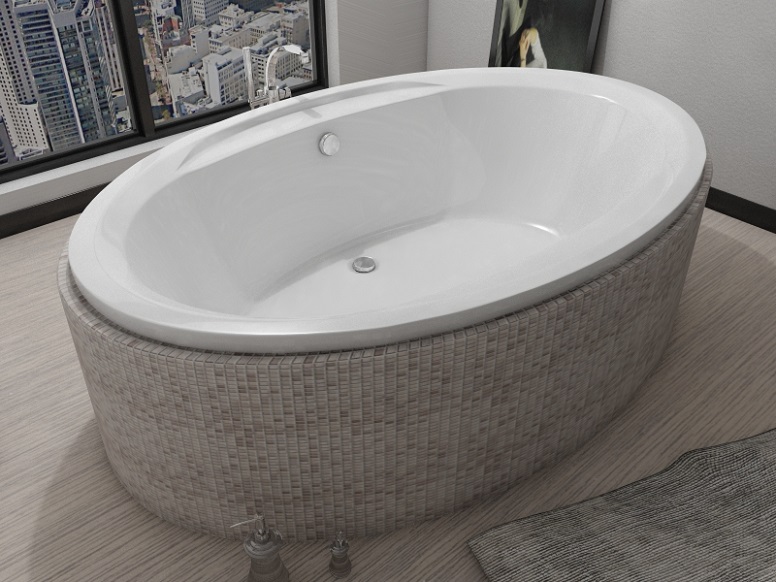 Ванна акриловая овальная Vayer OPAL 180x120