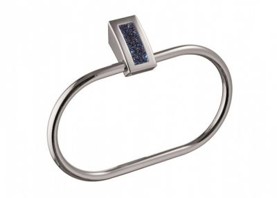 Sanibano Estrella, полотенцедержатель - кольцо, цвет хром-кристаллы Swarovski bermudа blue H9300/04BB